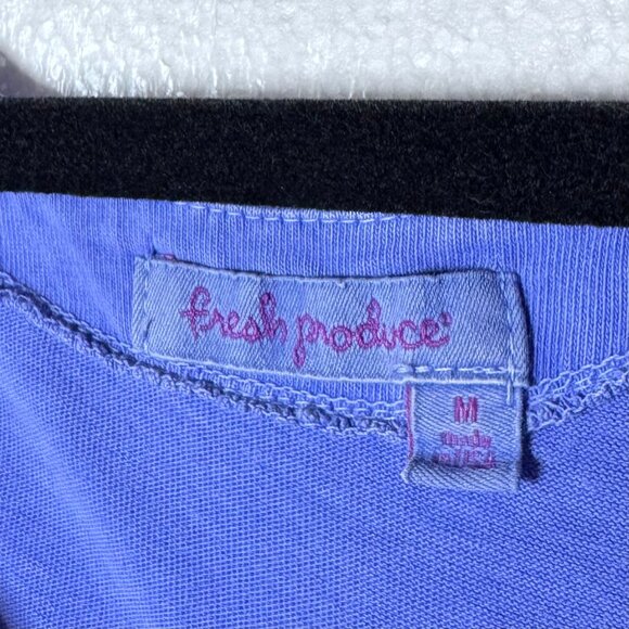 Fresh Produce Womens Medium Blue Maxi Dress Sleeveless Square Neck Beach Cotton - Picture 2 of 11